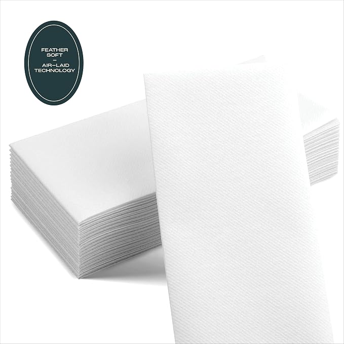 300-Pack Servietto Disposable Linen-Feel Guest Towels - Image 5