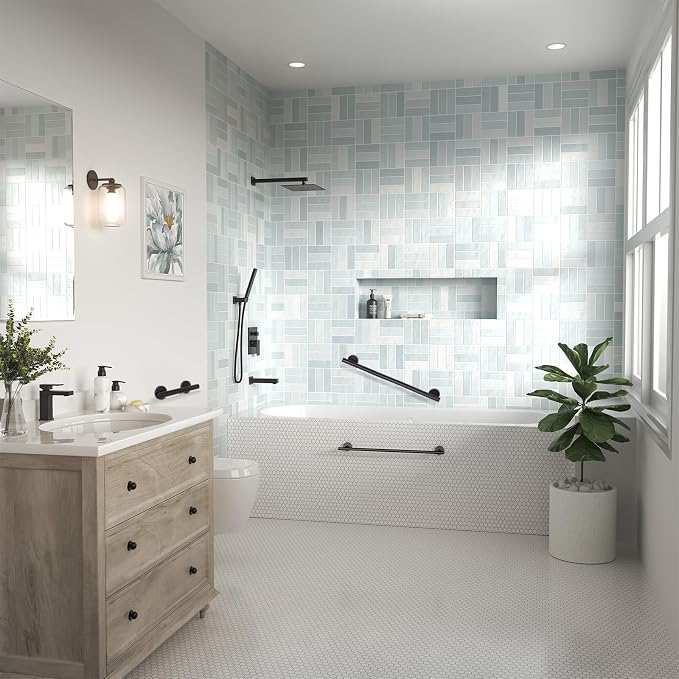 Lava Odoro Shower Grab Bar, Modern Stainless Steel Handicap Grab Bar - Image 7