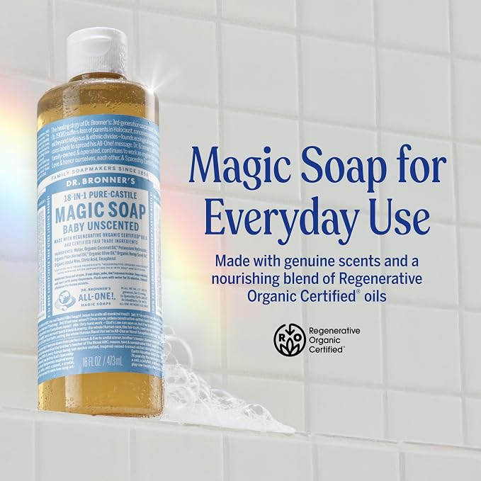 Dr. Bronner's Pure-Castile Magic Liquid Soap- Made - Image 2