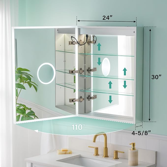 WELLFOR 24" X 30" Medicine Cabinet - Image 2