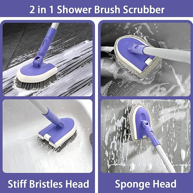 2 in 1 Tile Tub Scrubber Brush - Image 6