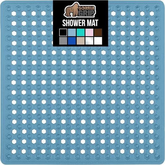GORILLA GRIP Patented Square Shower Stall Mat, Small Bathtub Floor Mats by GorillaGrip