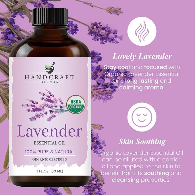 Handcraft Blends Organic Lavender Essential Oil – 1 Fl Oz – 100% Pure and - Image 4