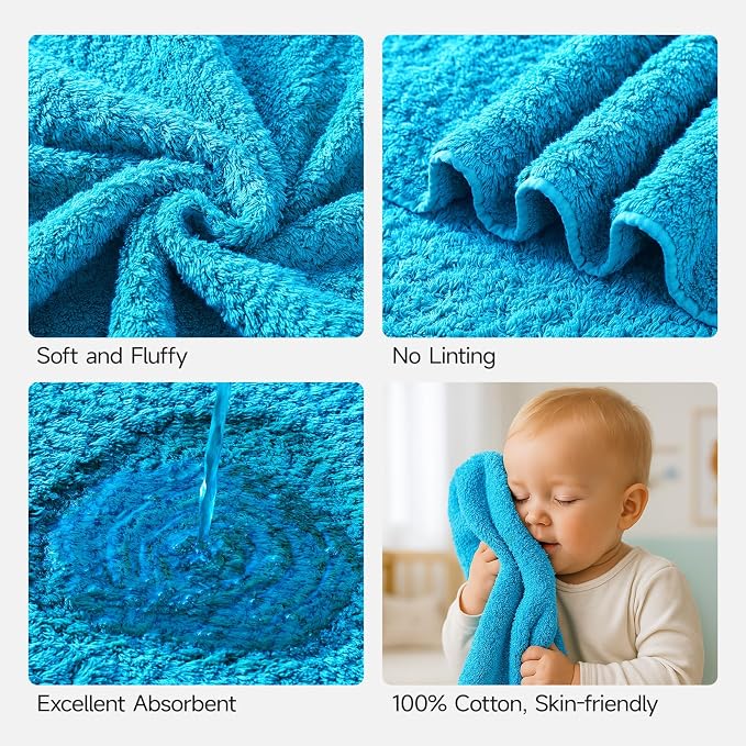 REDKISS Luxury Bath Towel Set of 4, 100% Cotton 900 GSM Premium Bathroom Towels - Image 3