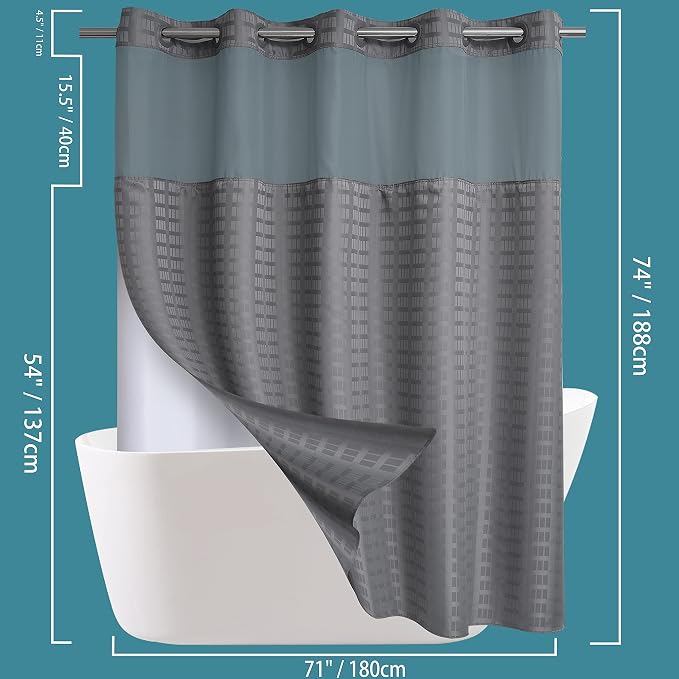 Conbo Mio No Hook Shower Curtain - Image 6
