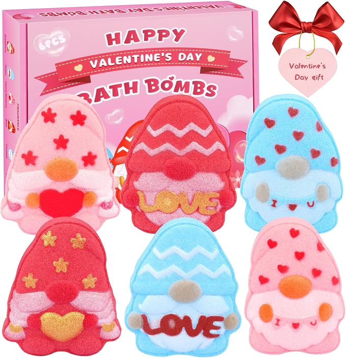 Valentines Bath Bombs for Women, Stocking Stuffers by KOPHINYE