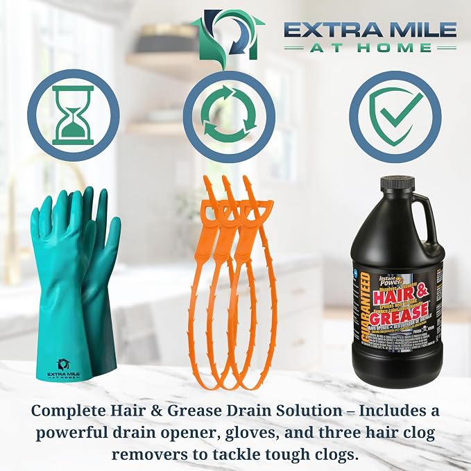Drain Defender – Hair & Grease Buster Kit Instant Power Drain Opener and comes - Image 2