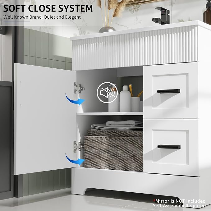 eclife 30" Bathroom Vanities Sink Combo - Image 6