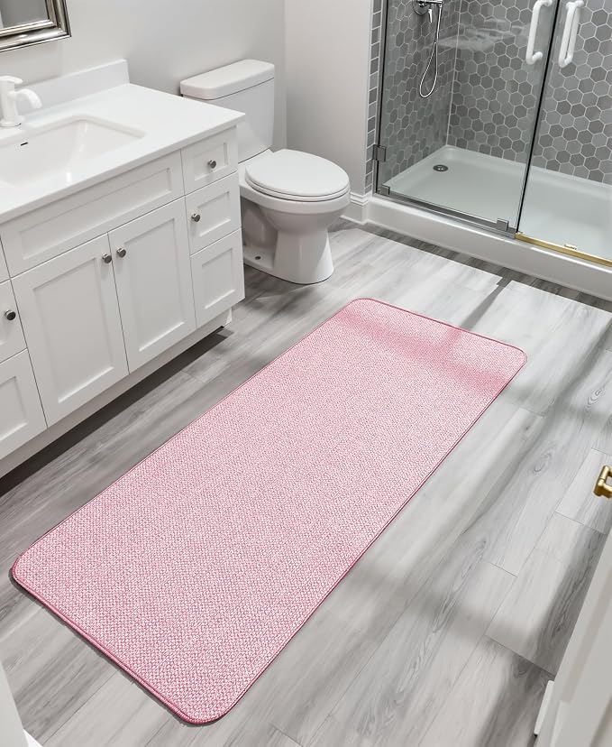 Bath Mat, Ultra Thin Bathroom Runner Rugs, Large Bath Mats - Image 7