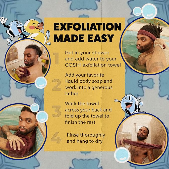 GOSHI Exfoliating Shower Towel - Image 7
