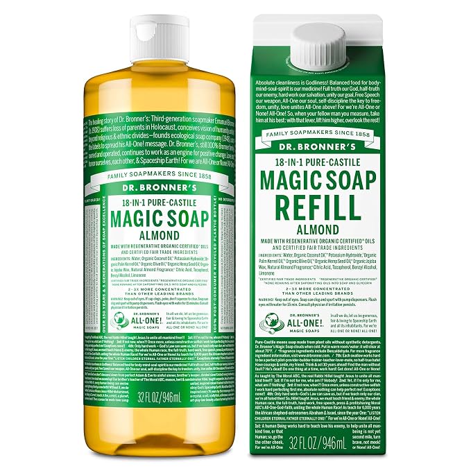 Dr. Bronner's Pure-Castile Magic Soap Liquid- Made by DrBronners