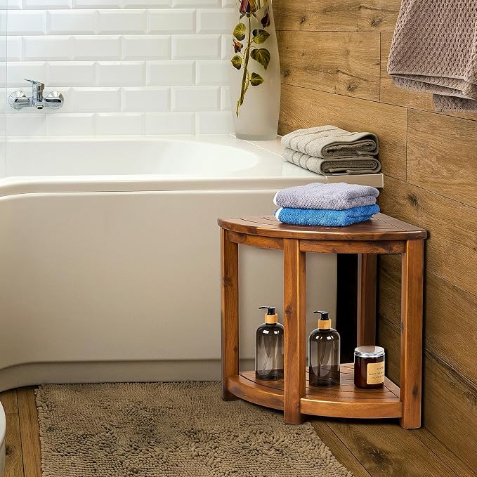 Teak Shower Stool - Image 6