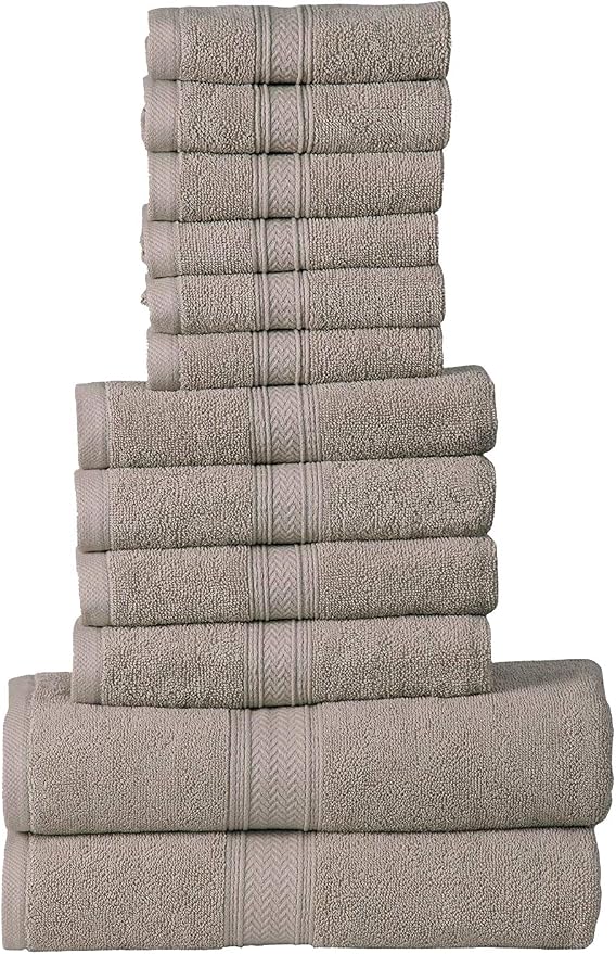 Hillfair 12-Piece Cotton Bath Towel Set - Image 2