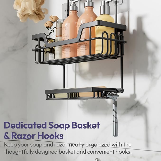 SWTYMIKI Bathroom Shower Caddy Hanging - Image 5