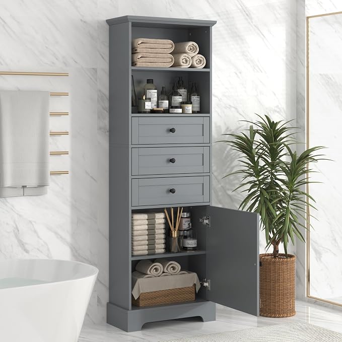 Favfurish 67" Tall Bathroom Storage Cabinet by Favfurish