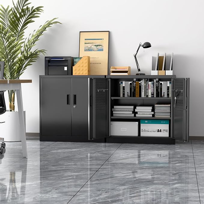 Aobabo 31.5" H Metal Storage Cabinet - Image 2