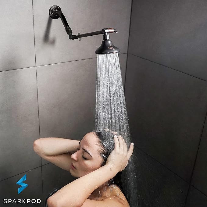 SparkPod 11" Solid Brass Shower Head Extension Arm - Image 6