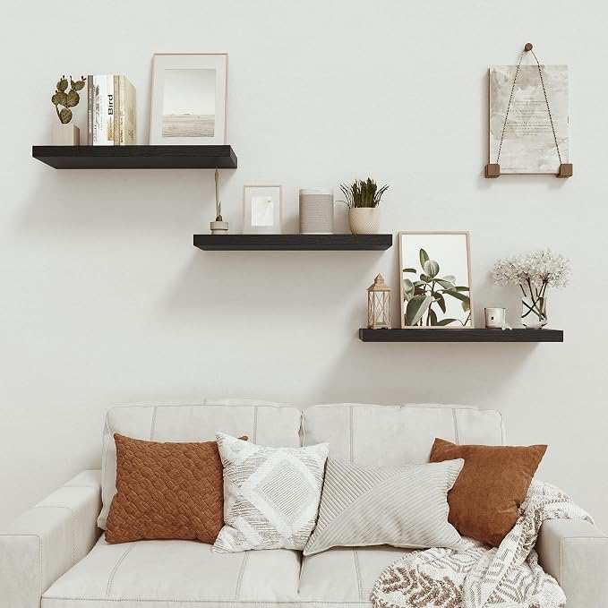 Vivelove Black Floating Shelves - Image 5
