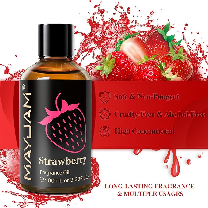 MAYJAM 100ML/3.38FL.OZ Strawberry Fragrance Oils - Image 3
