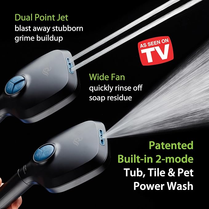 6-way High Pressure 82 Spray Mode Filtered Showerhead Combo - Image 3