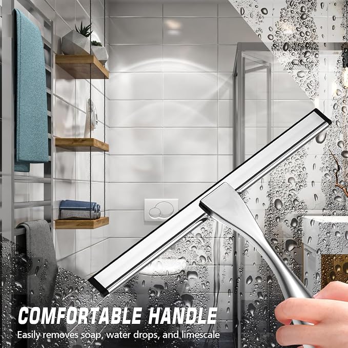 Stainless Steel Shower Squeegee - Image 2