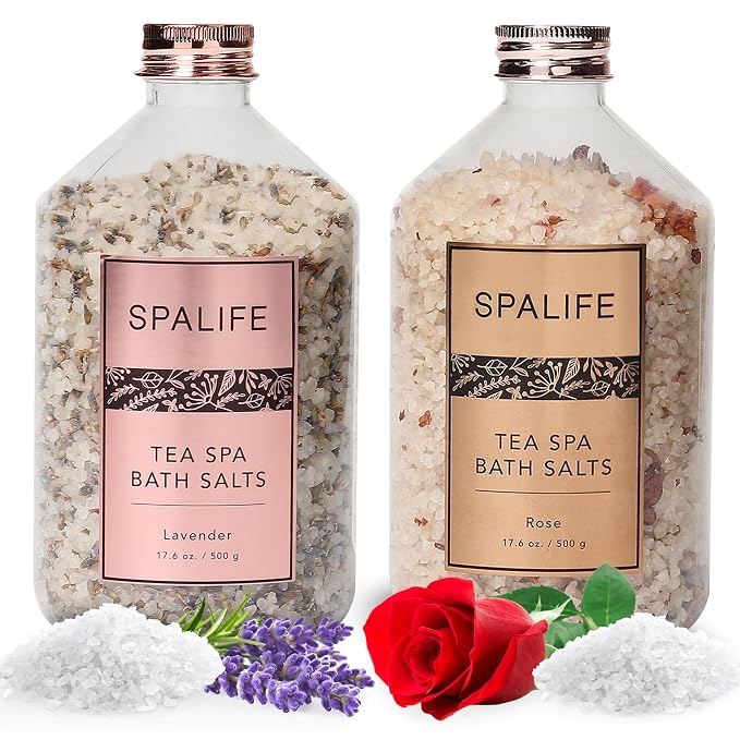 SpaLife Tea Spa Petal-Infused Effervescent Mineral Bath Salts by SpaLife