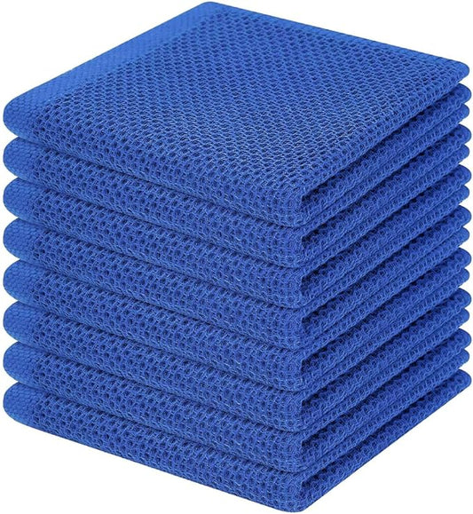 Homaxy 100% Cotton Waffle Weave Kitchen Dish Cloths, Ultra Soft Absorbent Quick by Homaxy
