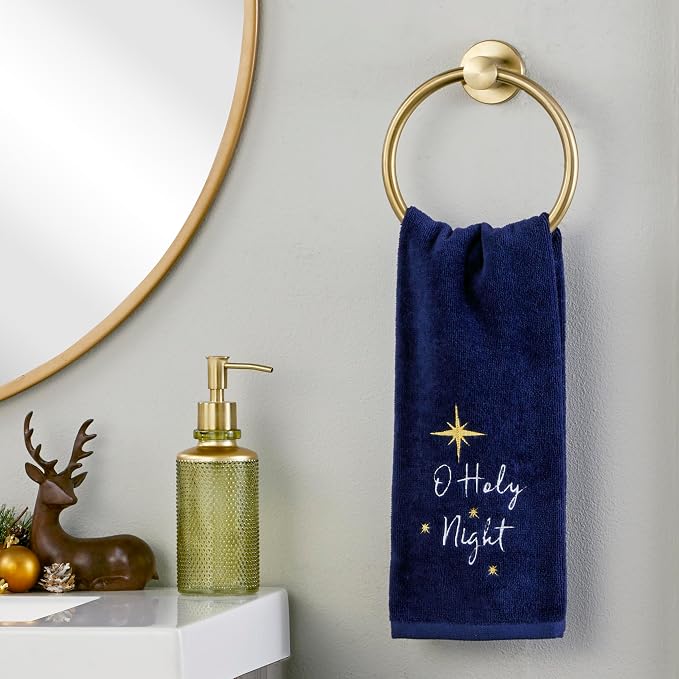 SKL Home Religious/Christmas/Winter O Holy Night Hand Towel 2pc Set - Image 5