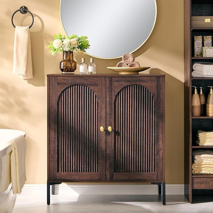 Bathroom Cabinet with Storage, Modern Sideboard Cabinet by IFGETEnrichYourLivingSpace