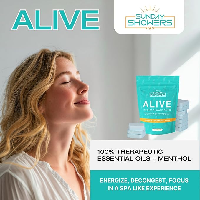 Alive Shower Bombs 10-Pack – Made in USA | Powerful Aromatherapy Steamers - Image 5
