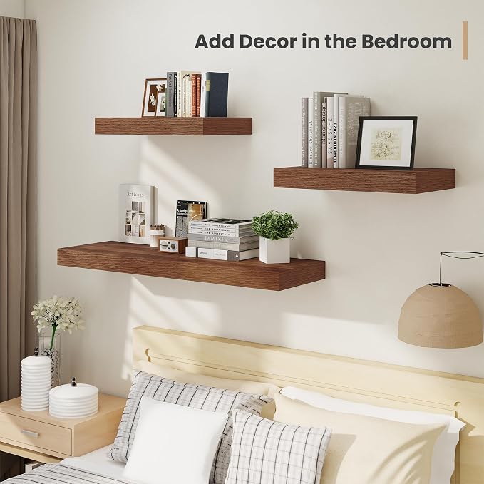 Heimlove 12" Deep Floating Shelves, 36 x 12 Inch Wall Mounted Long Floating - Image 5