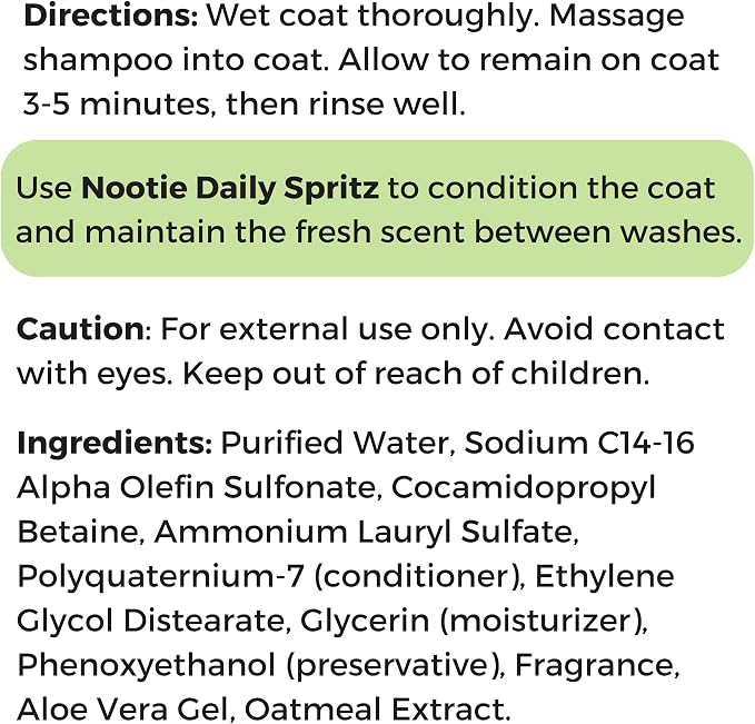 Nootie Aloe&Oatmeal Pet Shampoo - Image 8