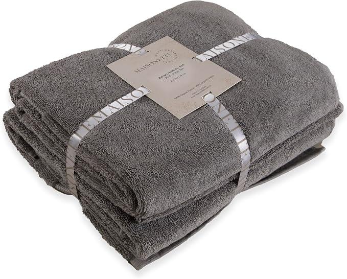 Maisonette Elegance 100% Organic Cotton Turkish Bath Sheets - Image 2