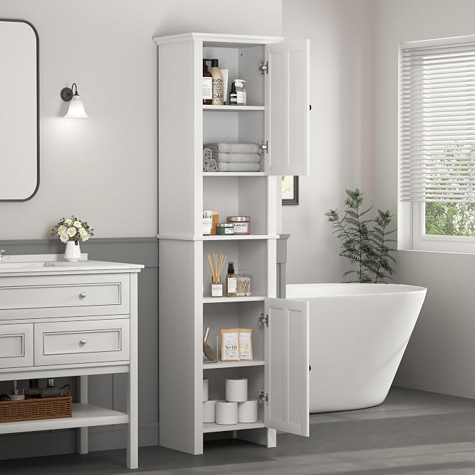 Tall Bathroom Storage Cabinet - Image 7