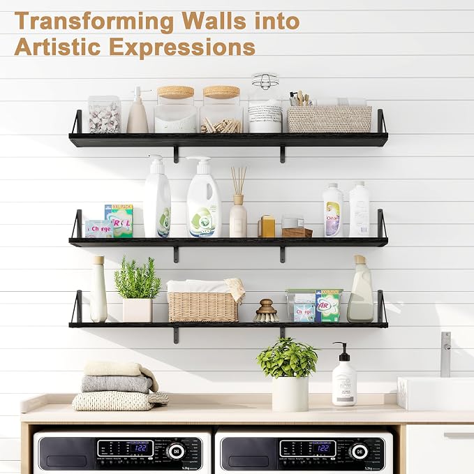 Fun Memories Extra Long Floating Wall Shelves, 48 x 8 Inches - Image 6