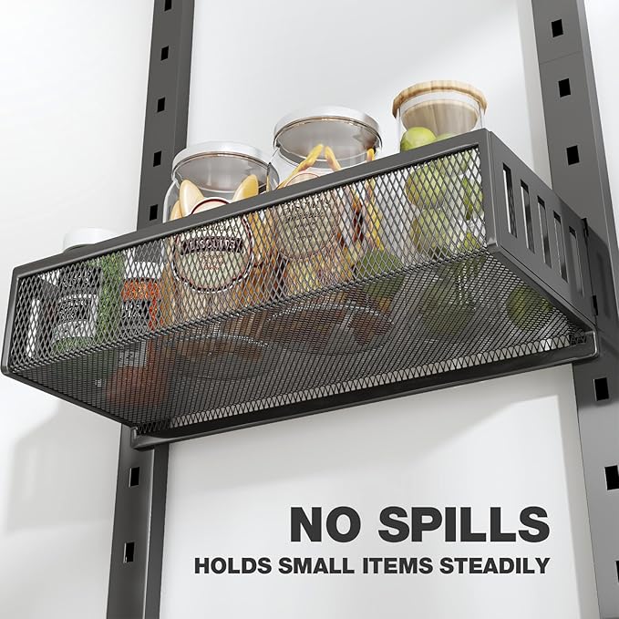 Pantry Door Organizers and Storage, 6-Tier Large Metal Heavy-Duty Frame Over - Image 3