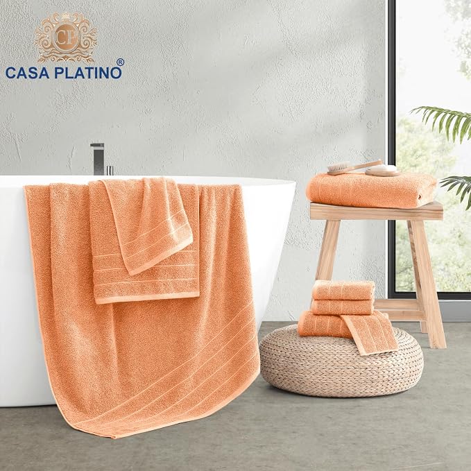 Casa Platino 100% Cotton Bathroom Towel Set - Image 6