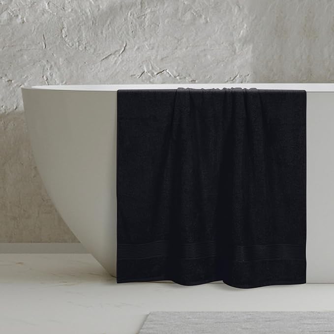 Belizzi Home Cotton 2 Pack Oversized Bath Sheet 35x70, Large Bath Sheet - Image 4