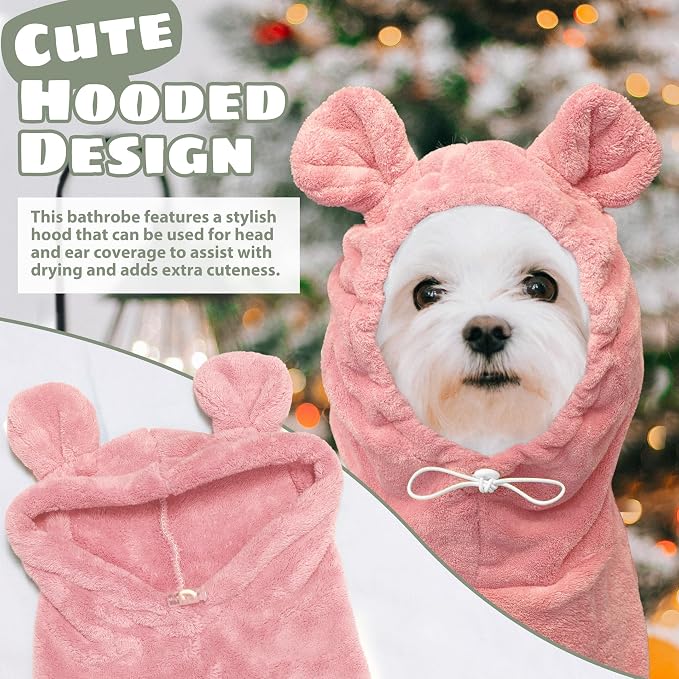 Dog Bathrobe Super Absorbent Towel Robe - Image 2