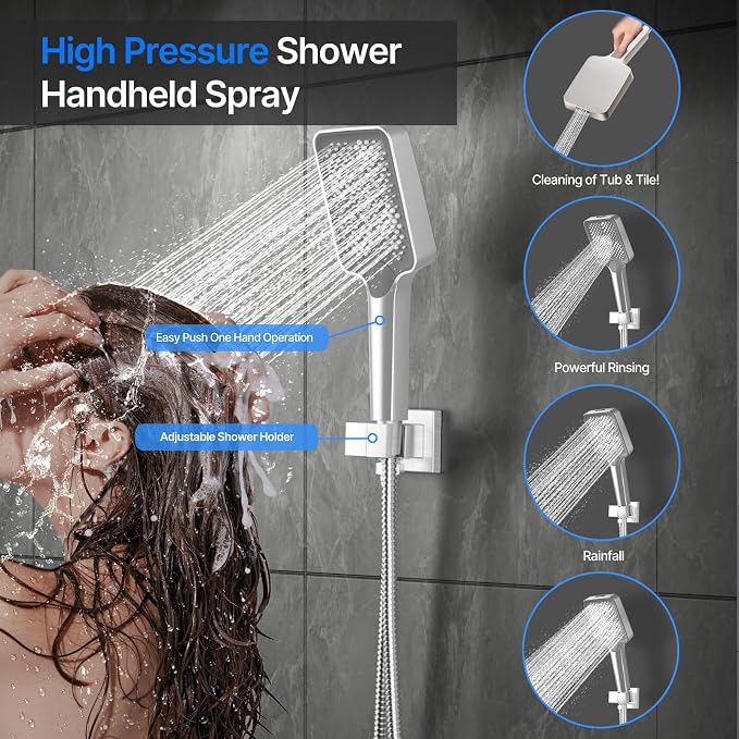 Shower System Brass Thermostatic Shower Faucet Set - Image 6