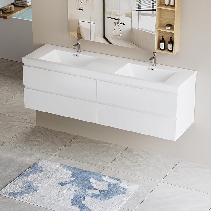 72" Floating Bathroom Vanity by Unknown