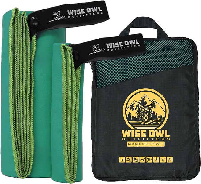 Wise Owl Outfitters Microfiber Camping Towel by WiseOwlOutfitters