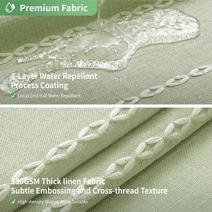 No Hook Stall Shower Curtain - Image 3