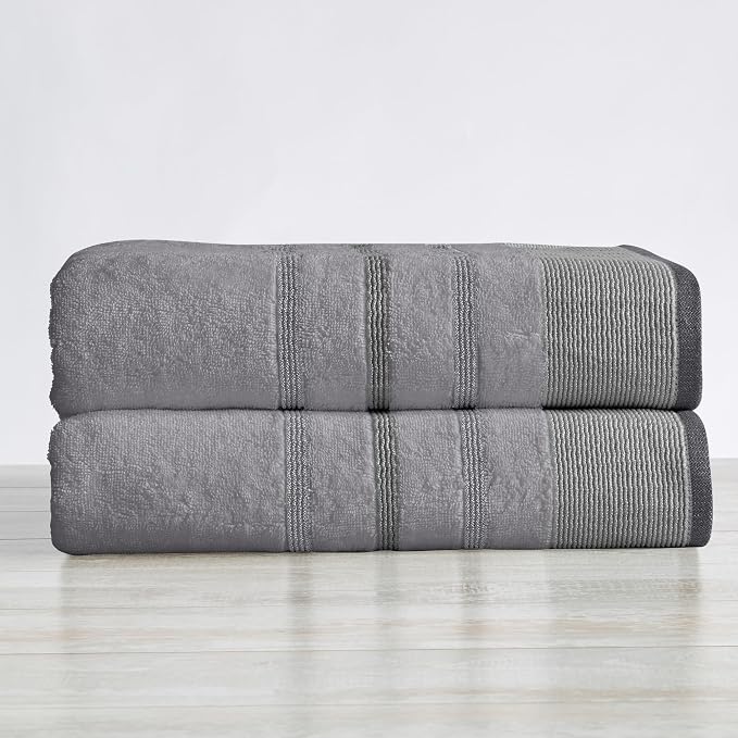 Great Bay Home Decorative Oversized Bath Sheet Set by GreatBayHome