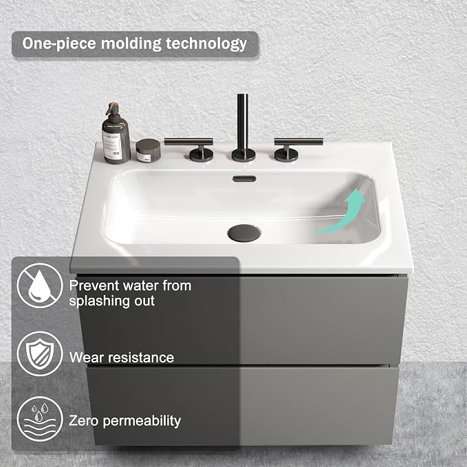 Wall Mounted Floating Bathroom Vanity - Image 2