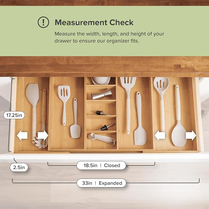 KitchenEdge Adjustable Kitchen Drawer Organizer - Image 7