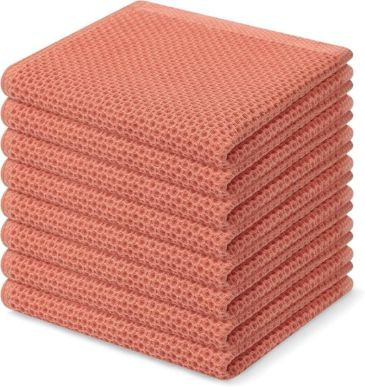 Homaxy 100% Cotton Waffle Weave Kitchen Dish Cloths, Ultra Soft Absorbent Quick by Homaxy