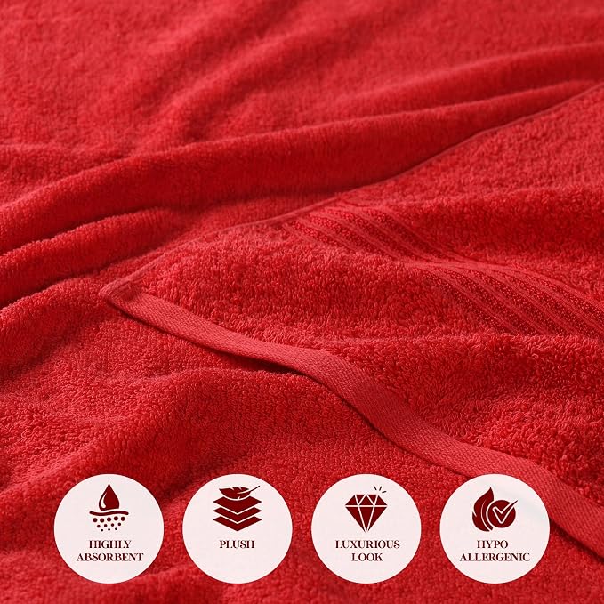 Superior Egyptian Cotton Face Towel/Washcloth Set, Small Towels - Image 6