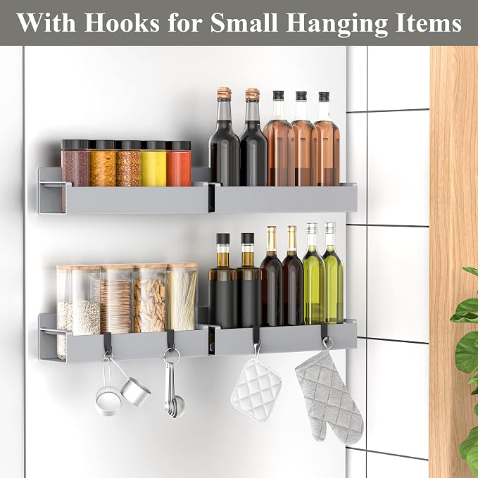 4 Pack Magnetic Spice Rack Organizer - Image 2