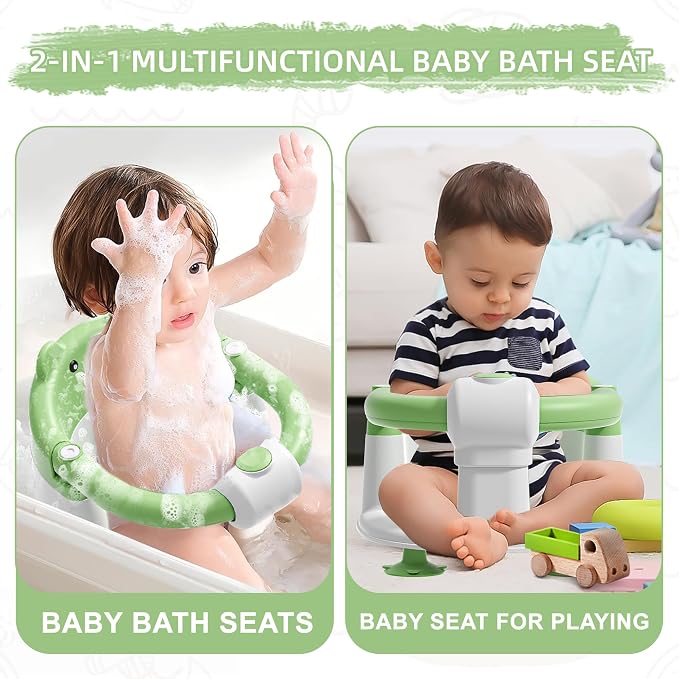 Baby Bath Seat for Babies 6 Months & Up, Toddler Bath Seats for Babies Sitting - Image 7